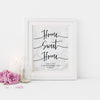 Home Sweet Home - Marble Plain or Personalised Print