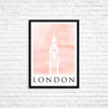 Travel Poster - LONDON - Watercolour Big Ben Print