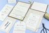 Athena Vintage Map Destination Wedding Invitations