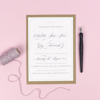 Erin Delicate Frame Wedding Invitations