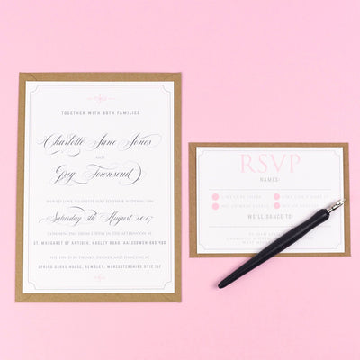 Erin Delicate Frame Wedding Invitations