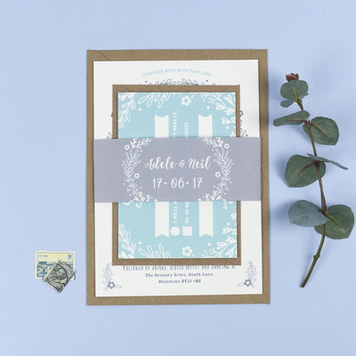 Willow Rustic Wreath Wedding Invitations