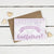 Personalised Will you be my Godfather or Godmother Card? Purple Clouds & Bunting! 