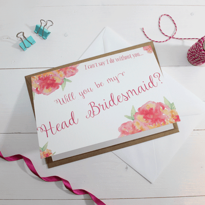 Will you be my Head Bridesmaid? Card 'Christine'