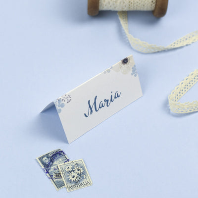 Place Card - Maria - Spring Watercolour Anemone Flowers