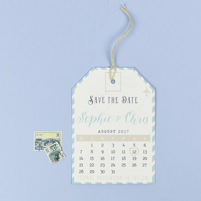 Save the Date - Athena Vintage Map Destination