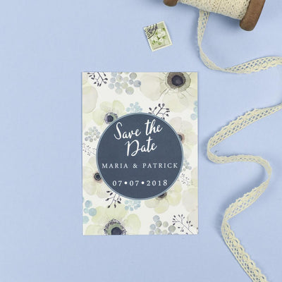 Save the Date - Maria Anemone Flowers