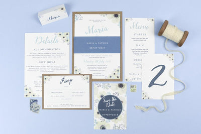 Save the Date - Maria Anemone Flowers