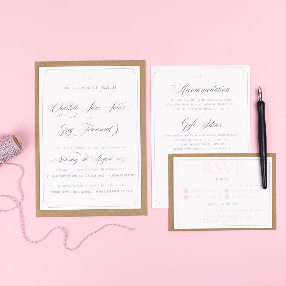 Erin - Regal Calligraphy Wedding Stationery