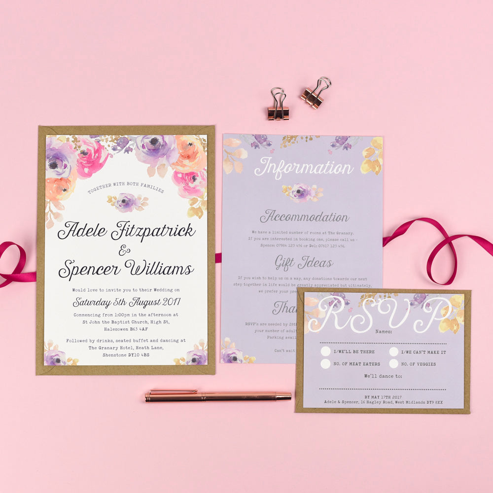 Wedding Invitation Collection: Viola