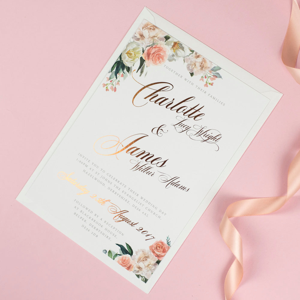 Foil Wedding Invitations