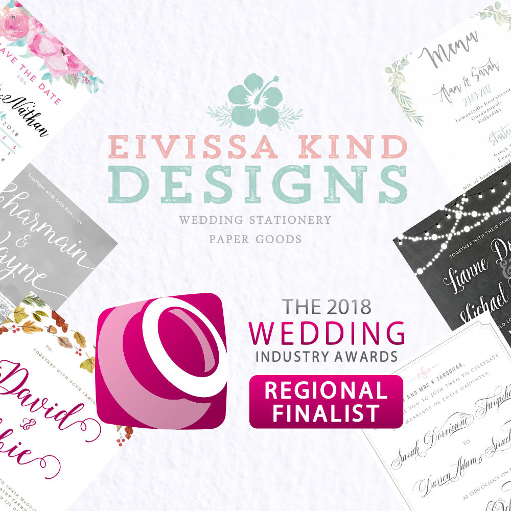 We're Regional Finalists in The Wedding Industry Awards 2018!