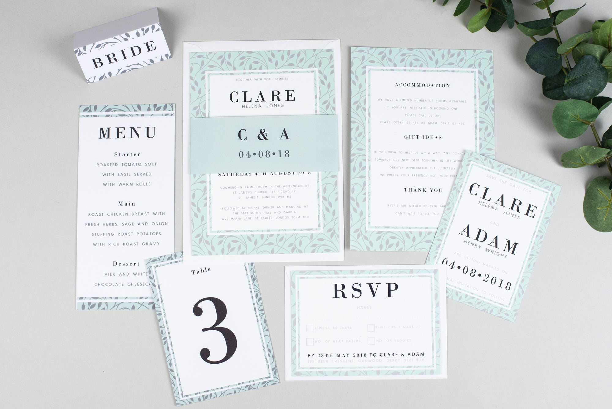 Clare Wedding Collection