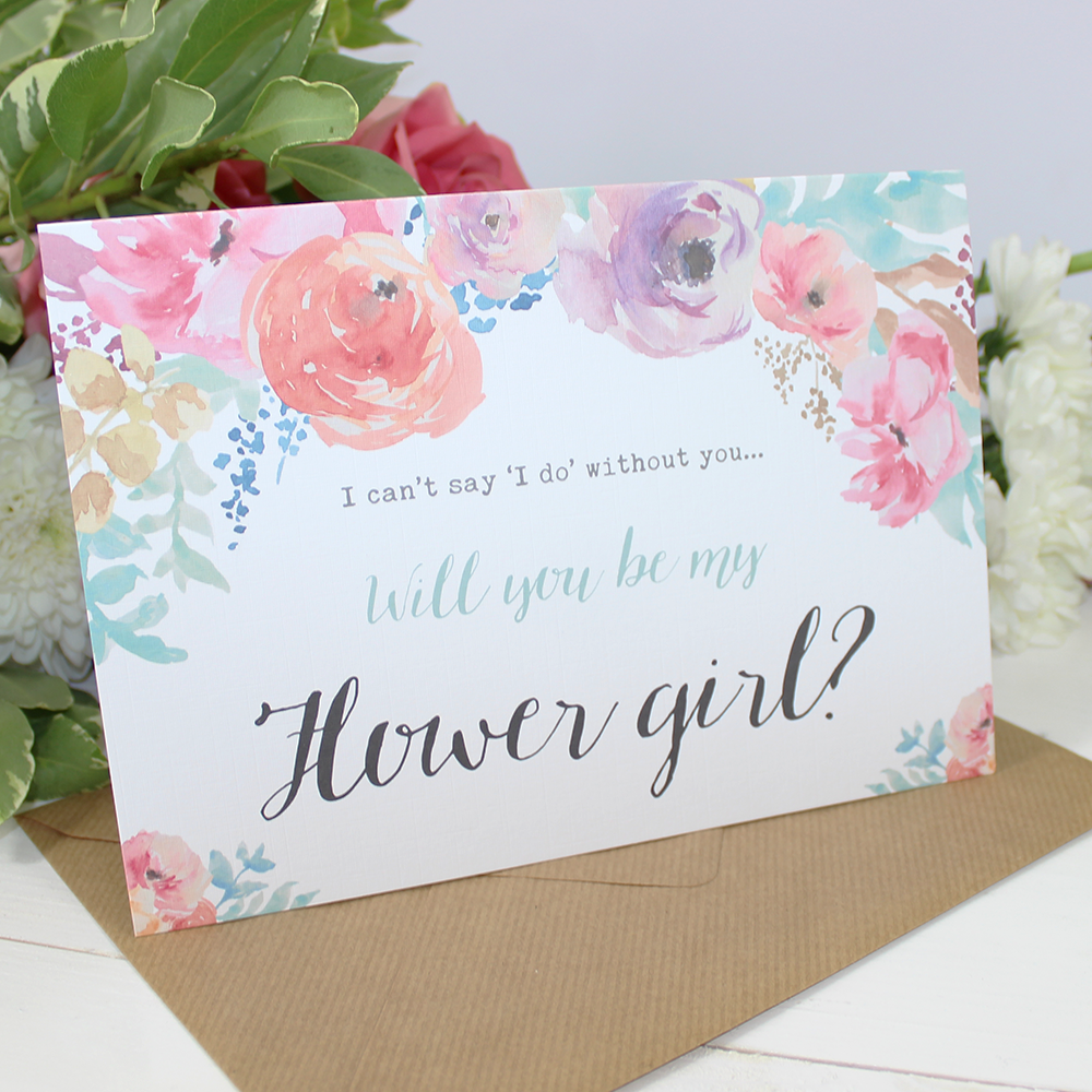Will you be my Flower girl? Card