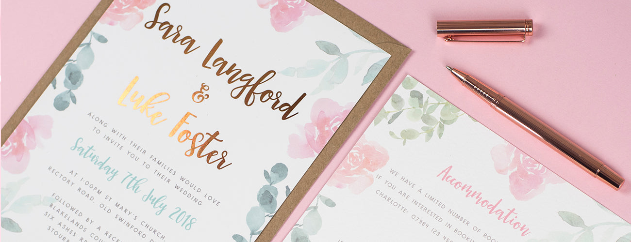 Foil Wedding Invitations UK