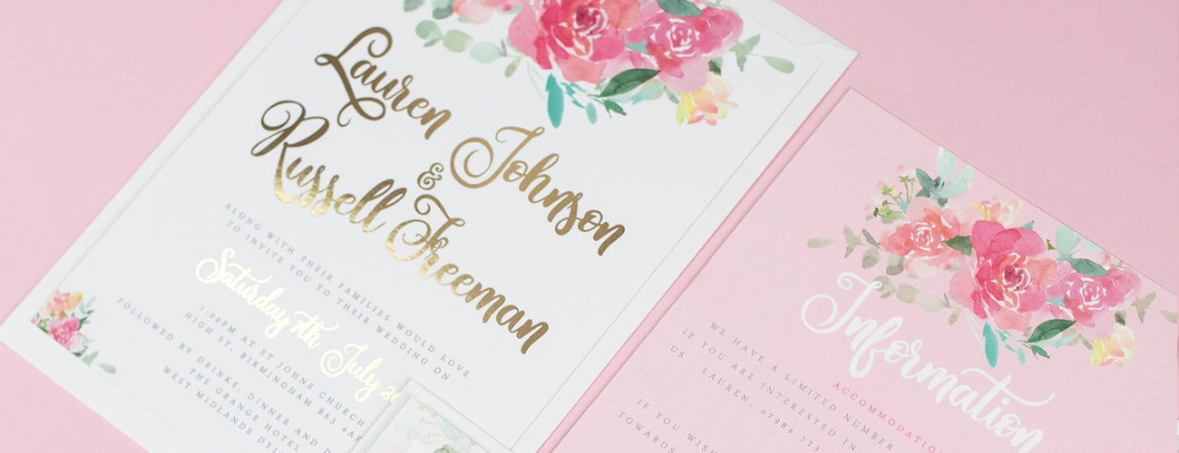 Foil Wedding Invitations UK