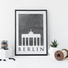 Travel Poster - BERLIN - Watercolour Spire and Gate Print