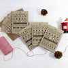 Christmas Cards A6 - Christmas Jumper Elf Cards - Rustic Kraft Christmas Cards - Multi-pack Christmas Cards!