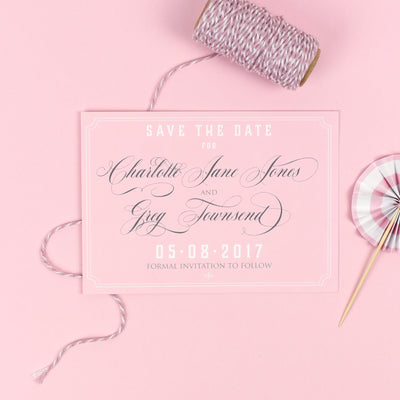 Save the Date - Erin - Delicate and regal