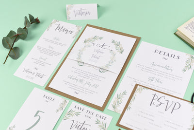 Aisling Eucalyptus Wedding Invitations