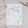 Engagement Invitations - Celebration Drink Stains