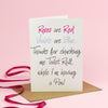 Roses are Red... Thanks for the Loo Roll! - Valentine's Day Card