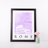 Travel Poster - Rome - Watercolour Colosseum Print