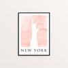 Bundle Collection of 3 Travel Posters Watercolour Blush Prints
