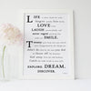 “Life is short, break the rules" Inspirational Quote Poster - Mark Twain