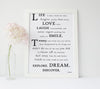“Life is short, break the rules" Inspirational Quote Poster - Mark Twain