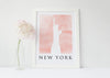 Travel Poster - NEW YORK - Watercolour Statue of Liberty Print