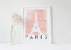 Travel Poster - PARIS - Watercolour Eiffel Tower Print