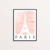 Travel Poster - PARIS - Watercolour Eiffel Tower Print