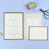 Athena Vintage Map Destination Wedding Invitations