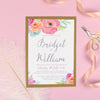 Bridget Watercolour Flowers Wedding Invitations