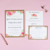 Christine Watercolour Flowers Wedding Invitations