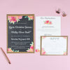 Christine Watercolour Flowers Wedding Invitations