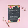 Christine Watercolour Flowers Wedding Invitations