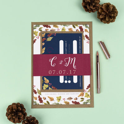 Octavia Autumnal Wedding Invitations