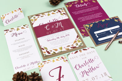 Octavia Autumnal Wedding Invitations