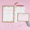 Rose Leafy Floral Wedding Invitations