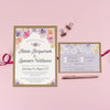 Viola Vintage Watercolour Floral Wedding Invitations