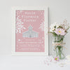 Christening Day Print - Children's Keepsake Art - 4x Colours