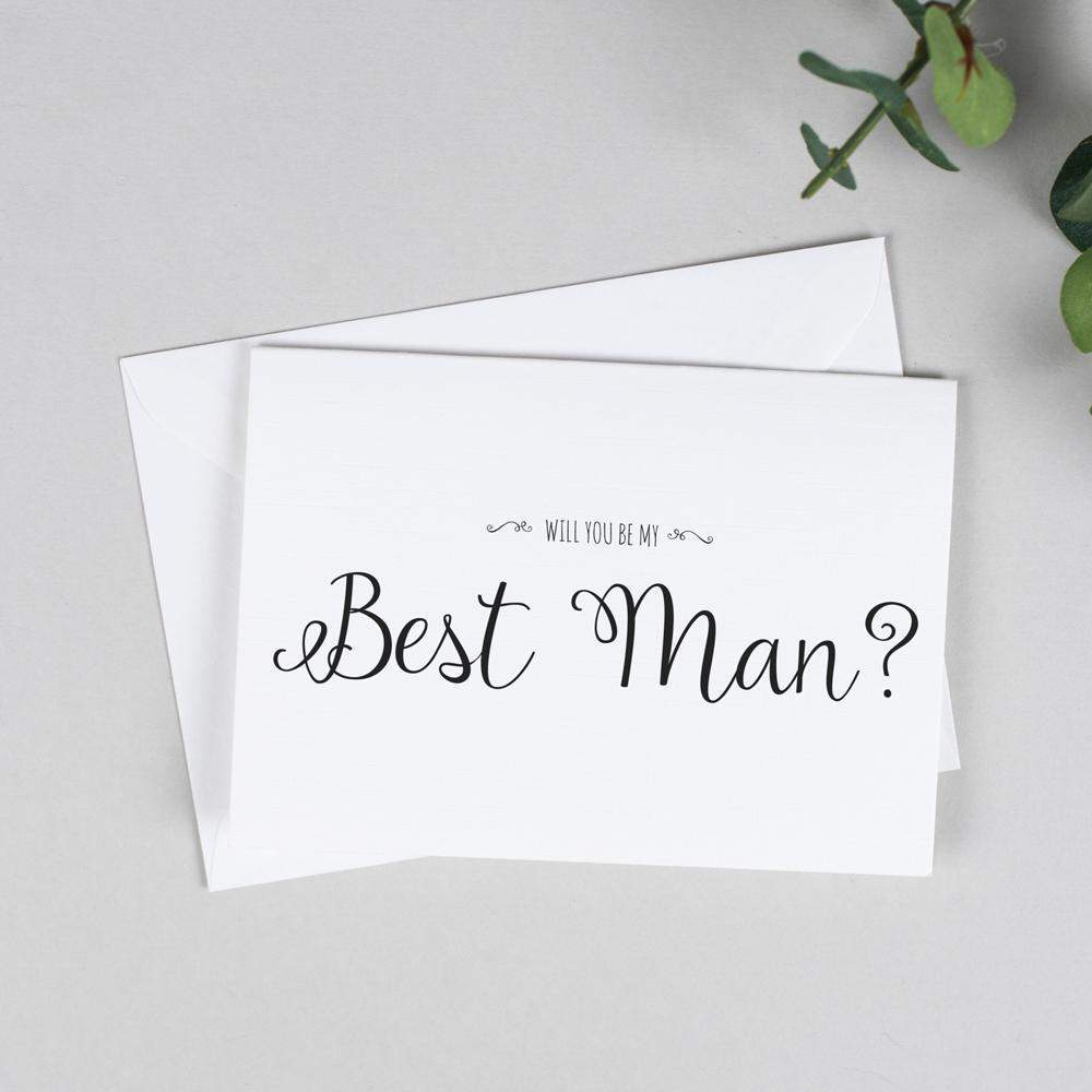 Will you be my Best Man? Card Rustic 