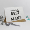 Will you be my Best Man? Retro Card