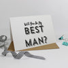 Will you be my Best Man? Retro Card