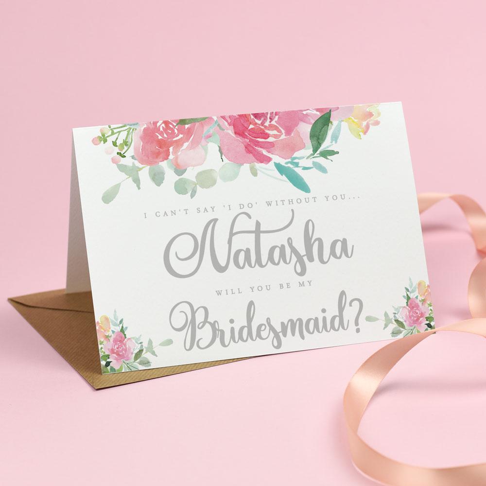 Will you be my Bridesmaid? Card - Blossom Florals 