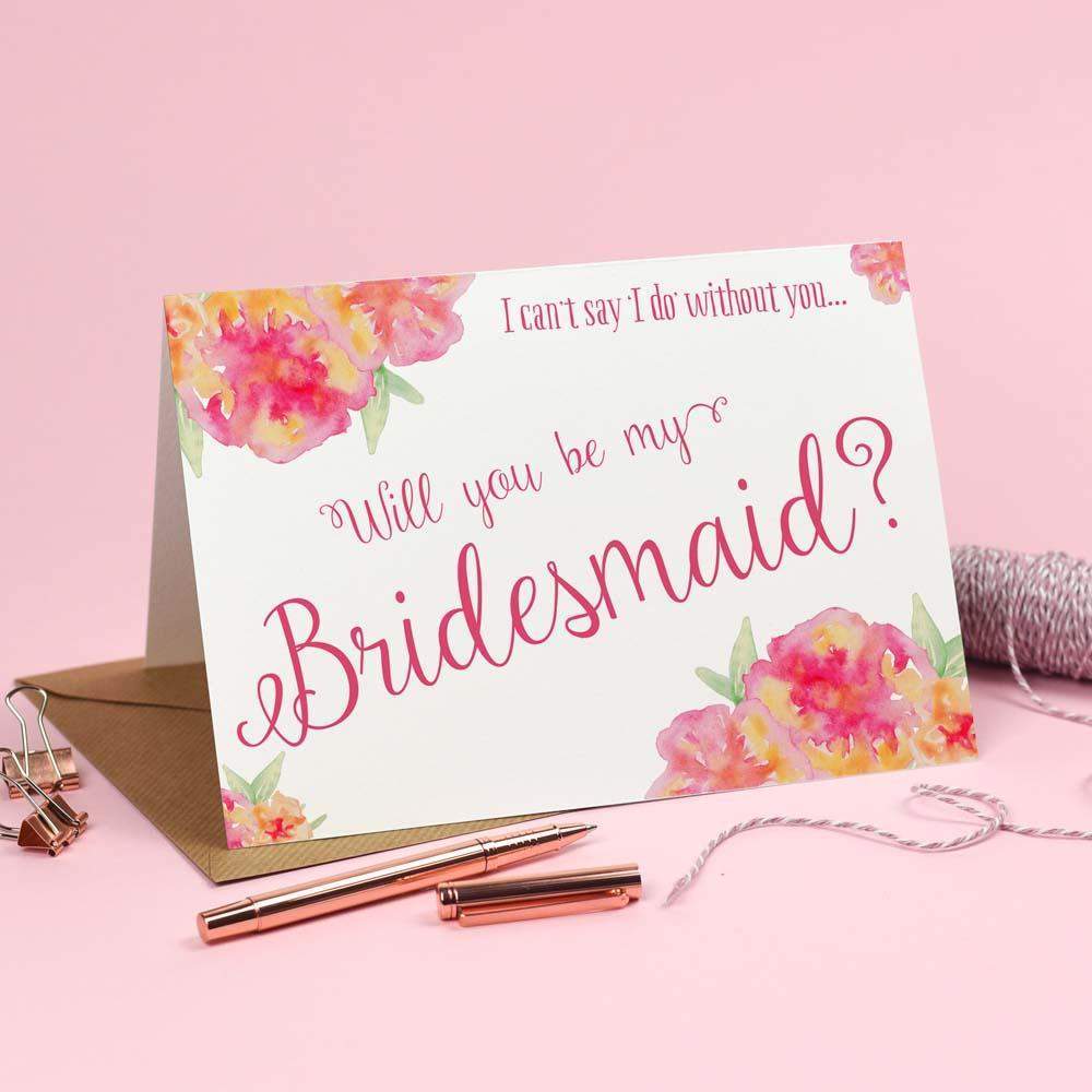 Will you be my Bridesmaid? Card 'Christine' 
