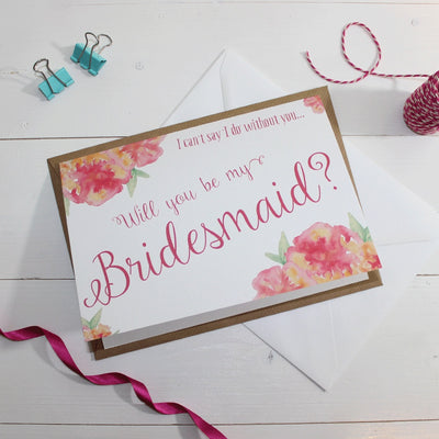 Will you be my Bridesmaid? Card 'Christine'