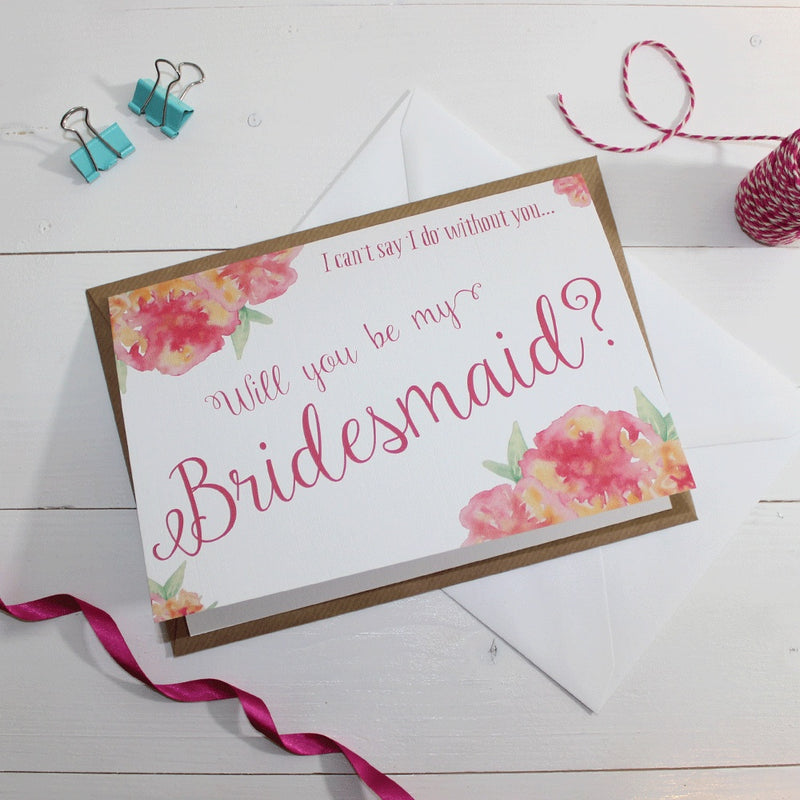 Will you be my Bridesmaid? Card 'Christine' 